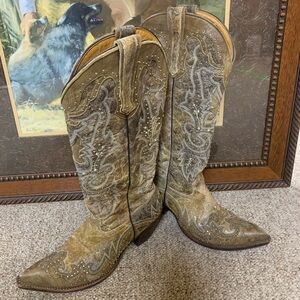 Johnny Ringo Sagrada Pocato Chocolate, High Heeled Western Boots .